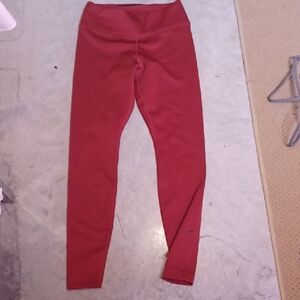 Nike Women's Deep Red Leggings Size S